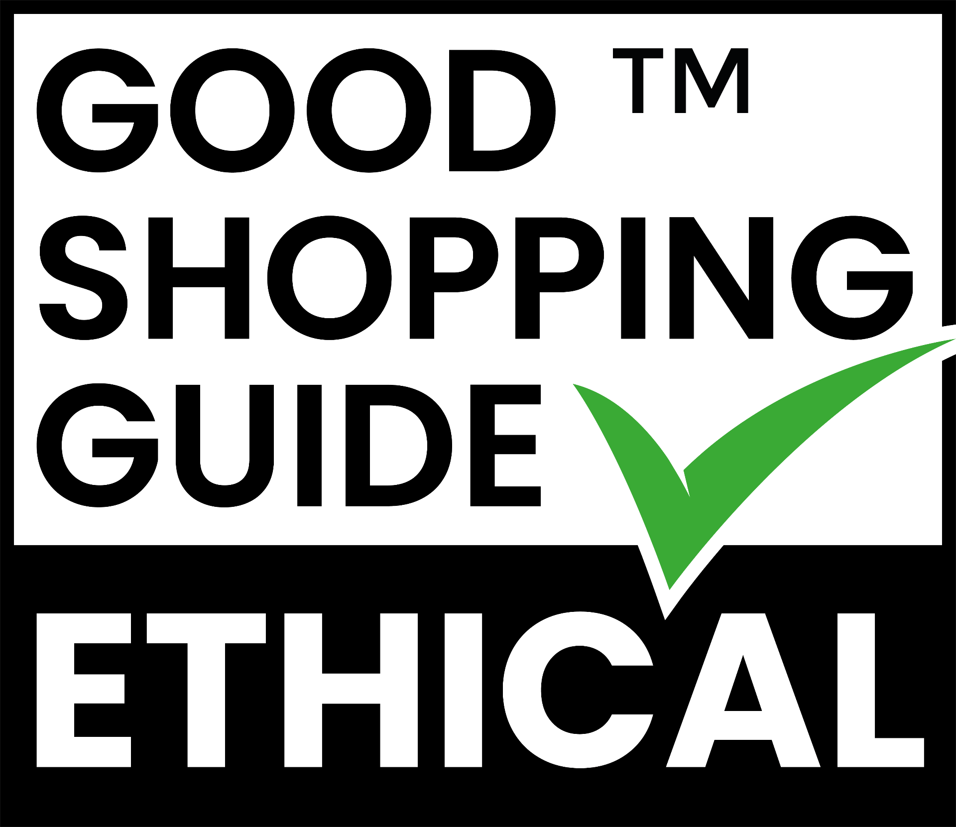 Ethical Company recognised by The Good Shopping Guide